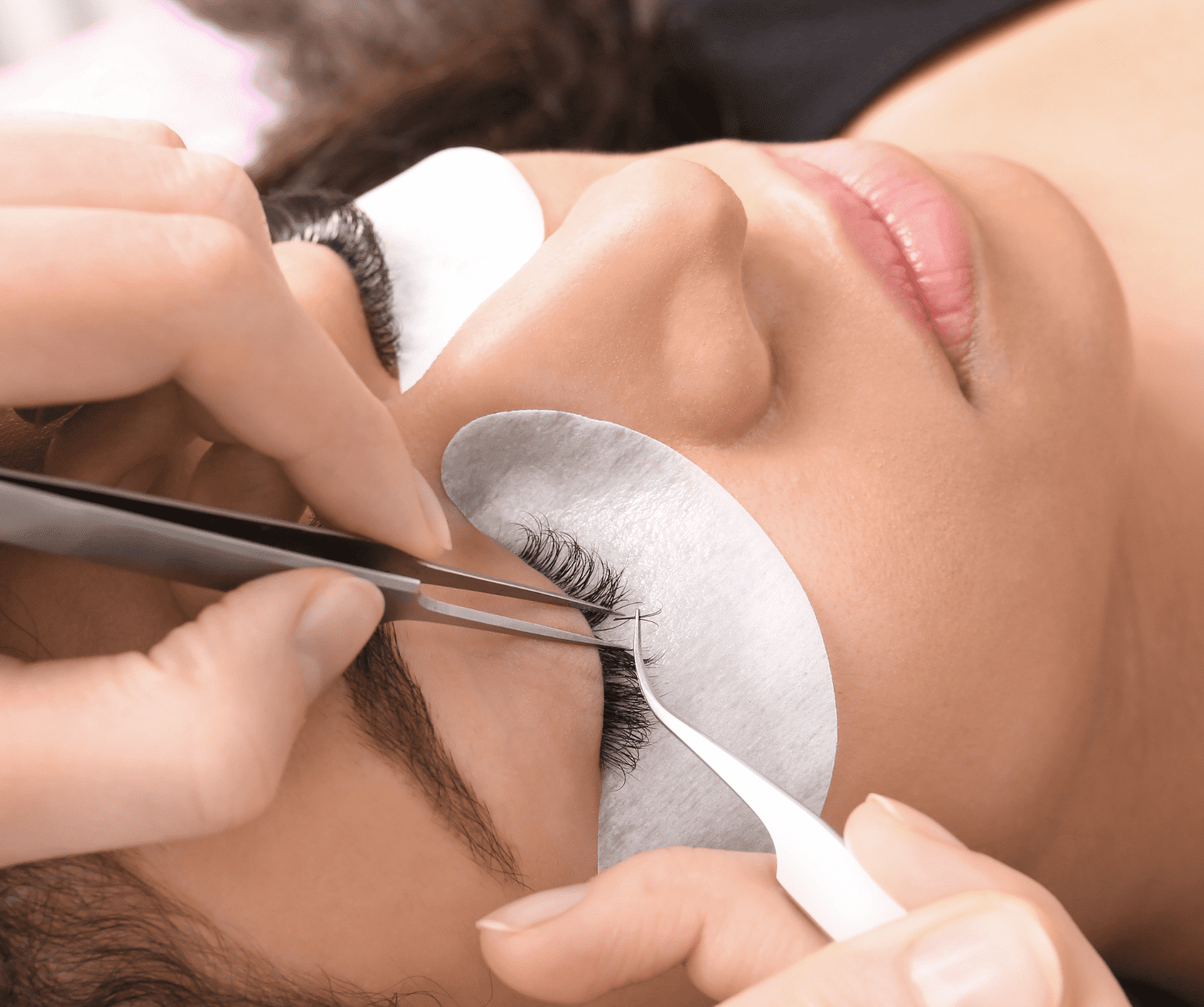 Volume eyelash extension procedure